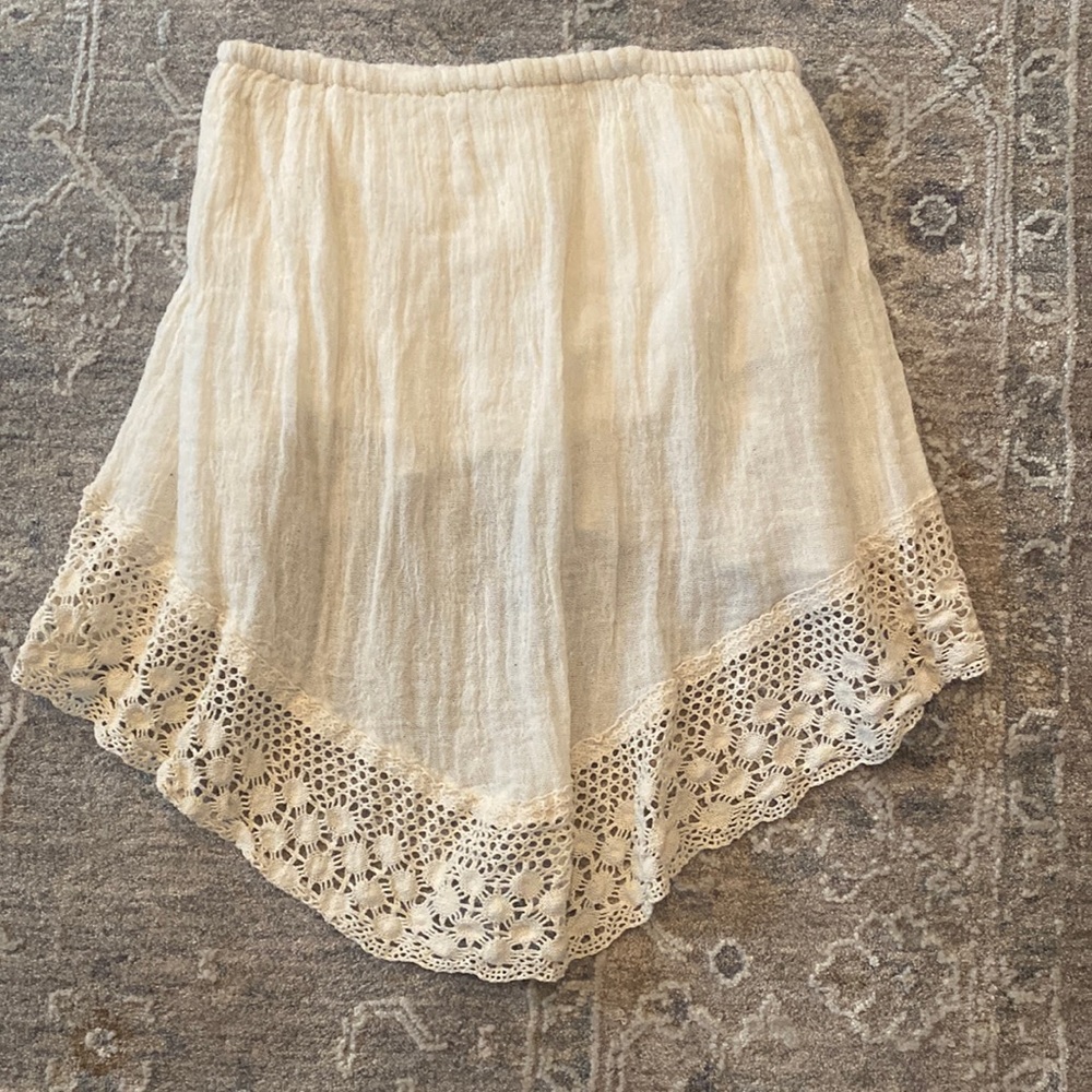 Jens pirate booty asymmetrical tube top small boho crochet